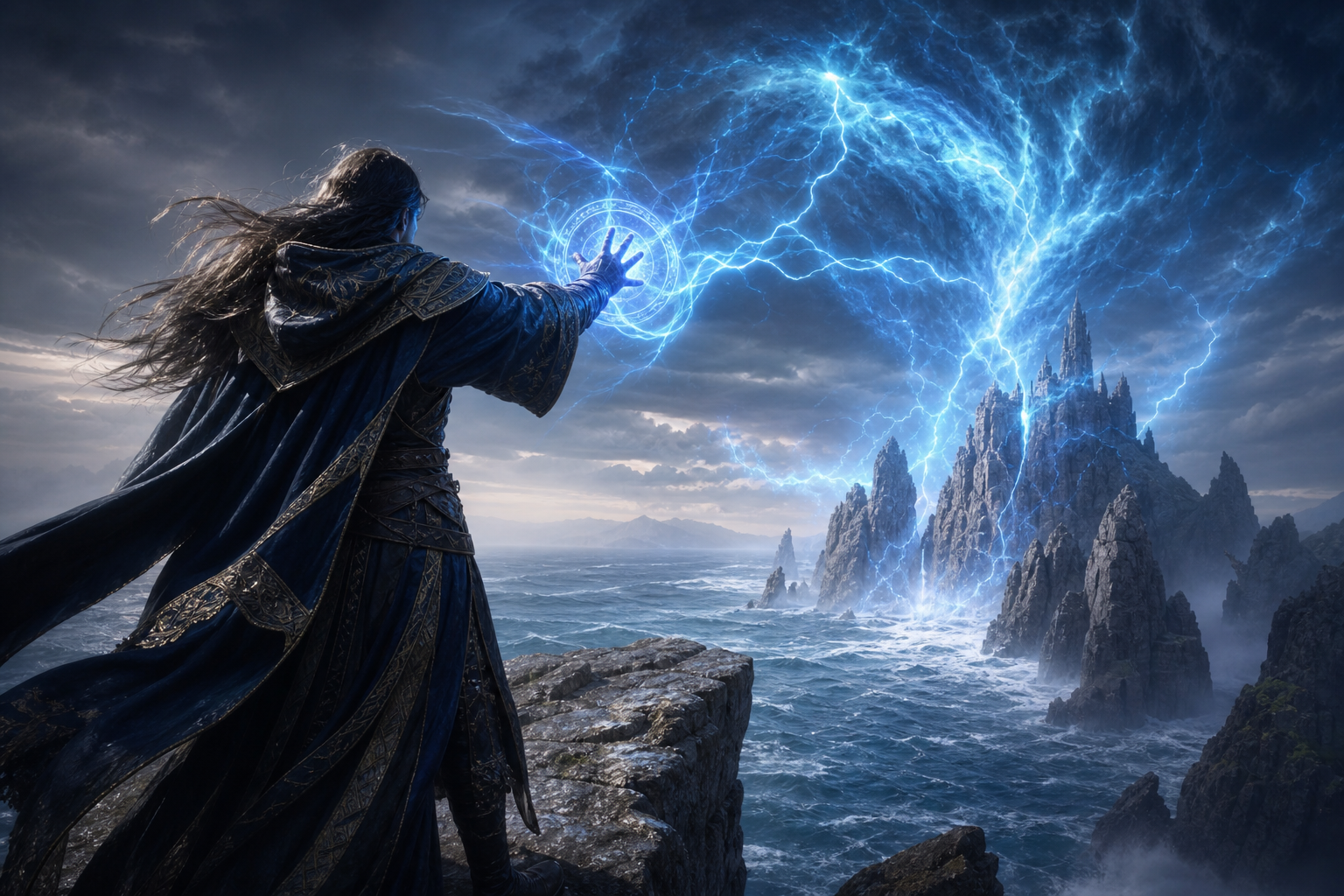 Storm magic on ocean cliffs