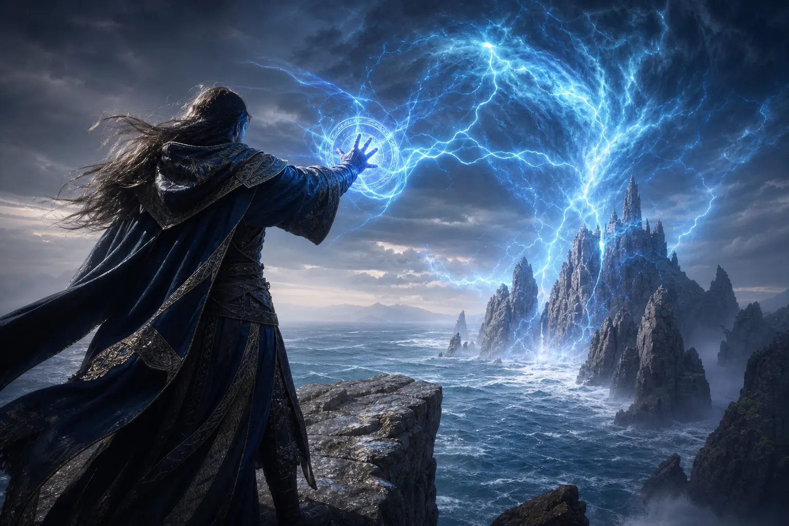 Storm magic on ocean cliffs